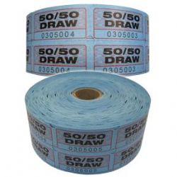 ROULEAU DE 1000 COUPONS DE TIRAGE ASST.